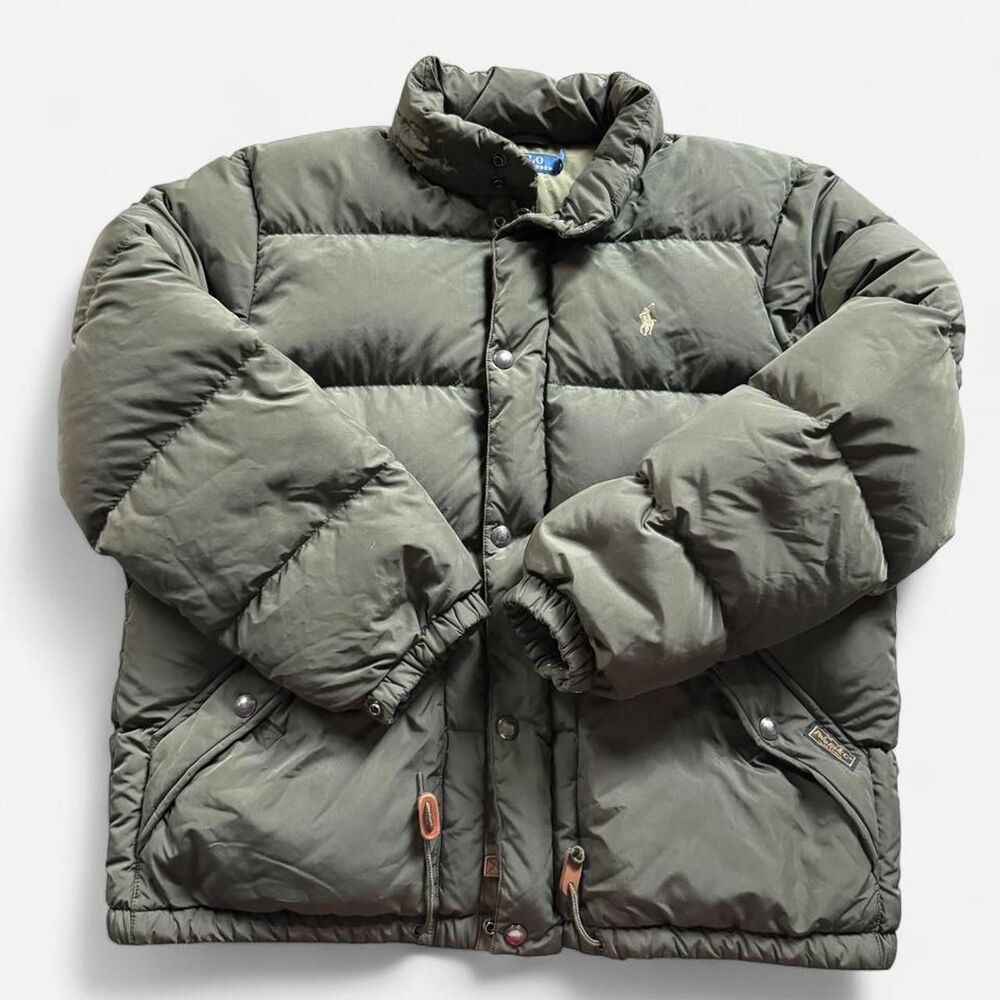 Polo Ralph Lauren olive green puffer jacket XL